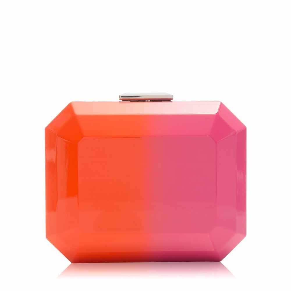 Chanel Pink and Orange Box Bag at 1stDibs
