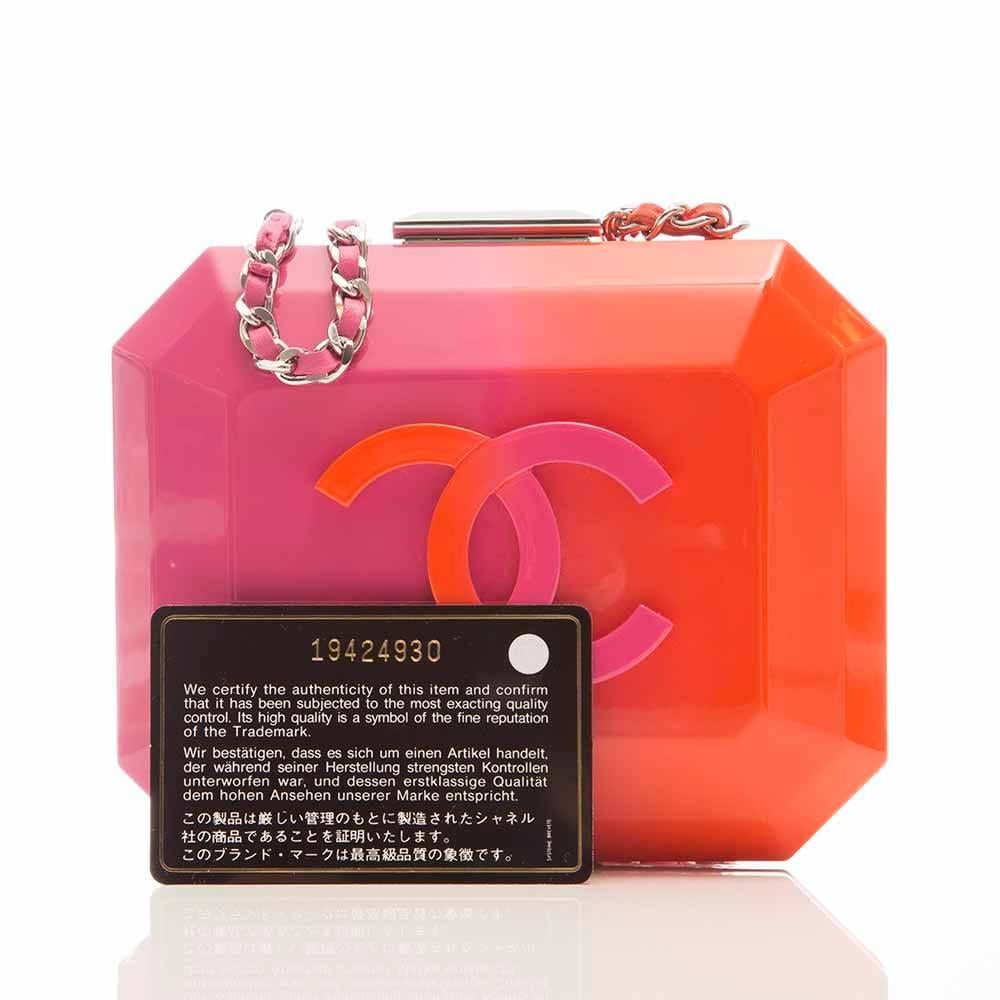 Chanel Pink and Orange Box Bag 2