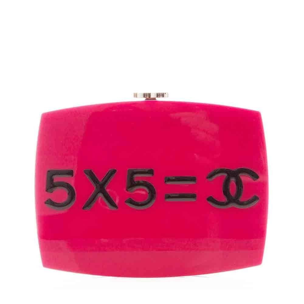 Chanel Pink Plexiglass Equation Bag 2