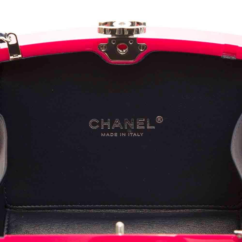 Chanel Pink Plexiglass Equation Bag In New Condition In London, GB