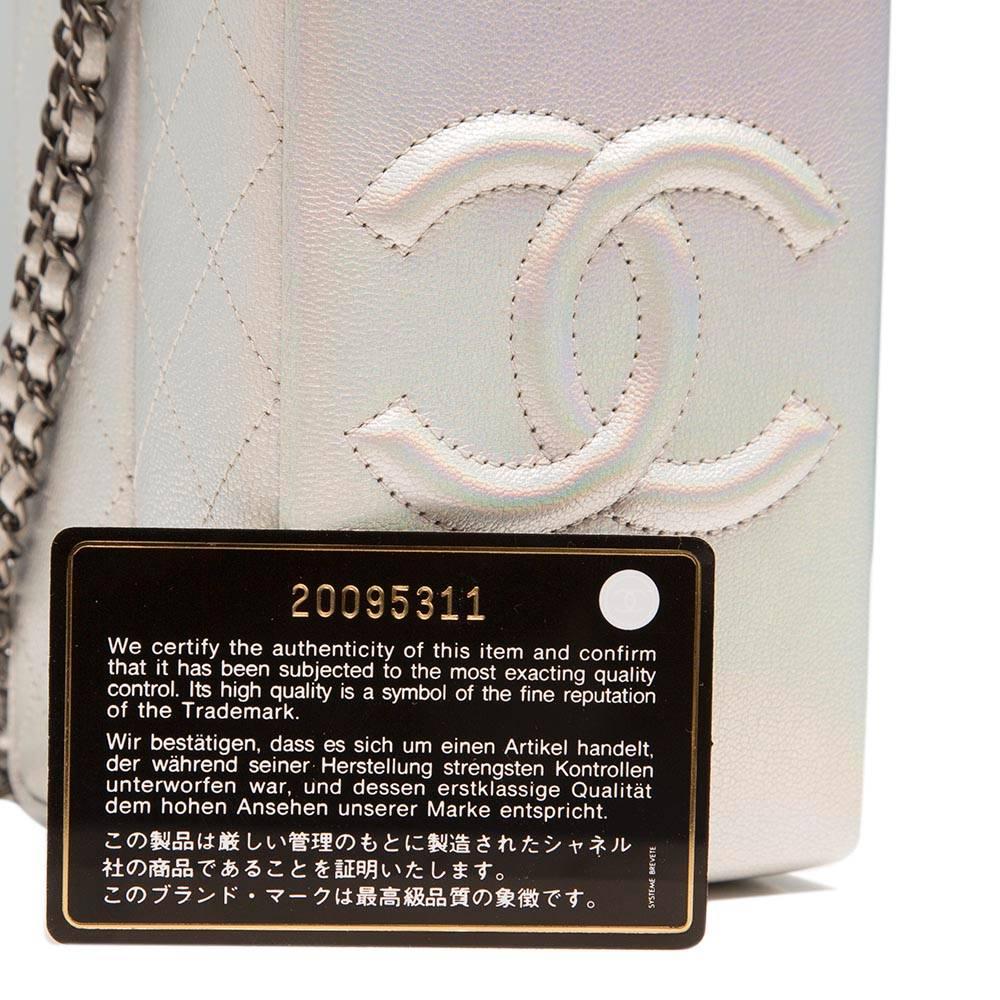 Chanel Silver Milk Carton Bag In Excellent Condition In London, GB