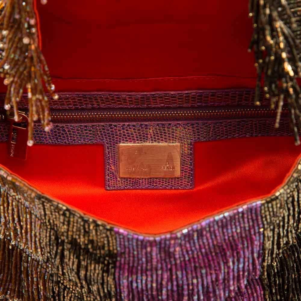 Fendi Beaded Fringe Baguette Bag 2