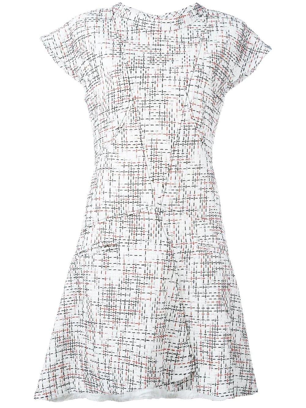 short sleeve tweed dress