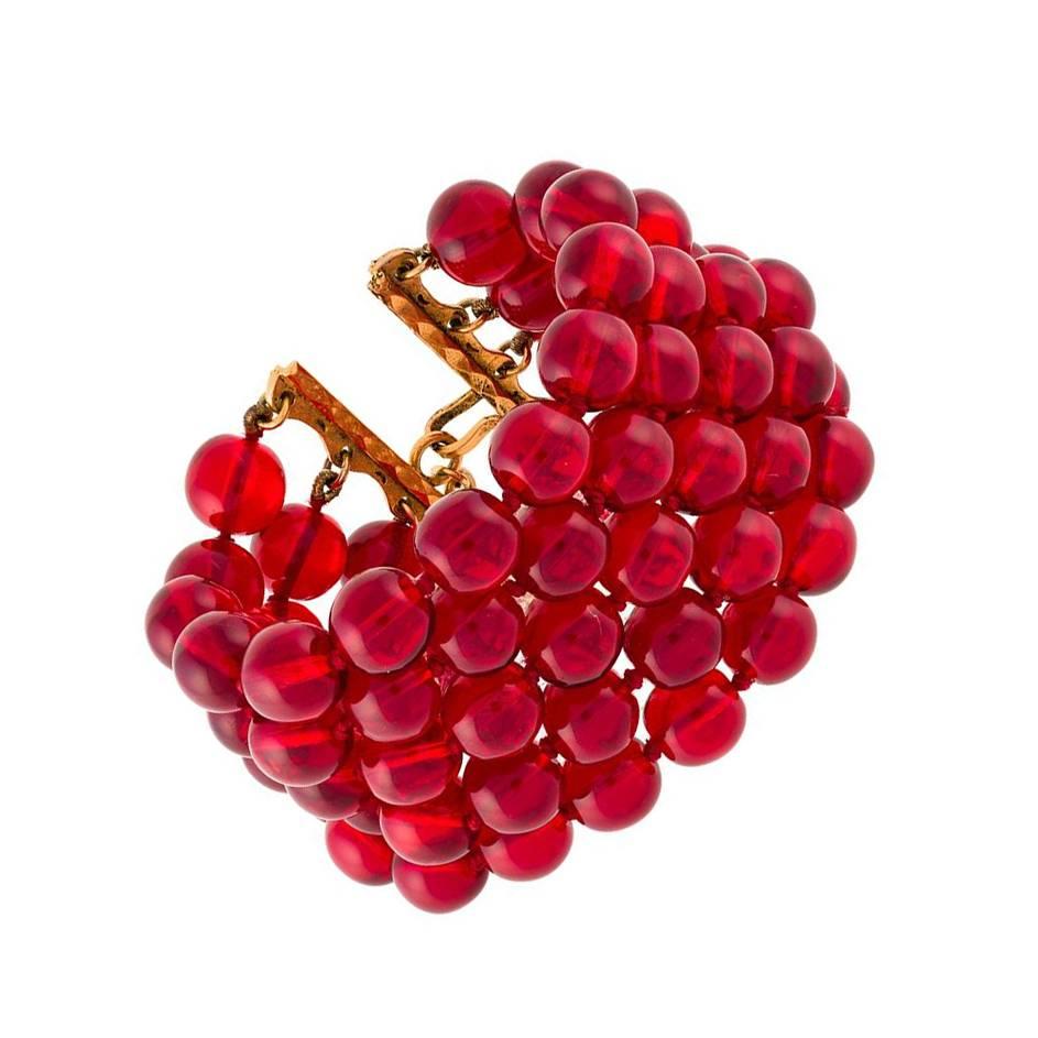 Chanel Red Cuff