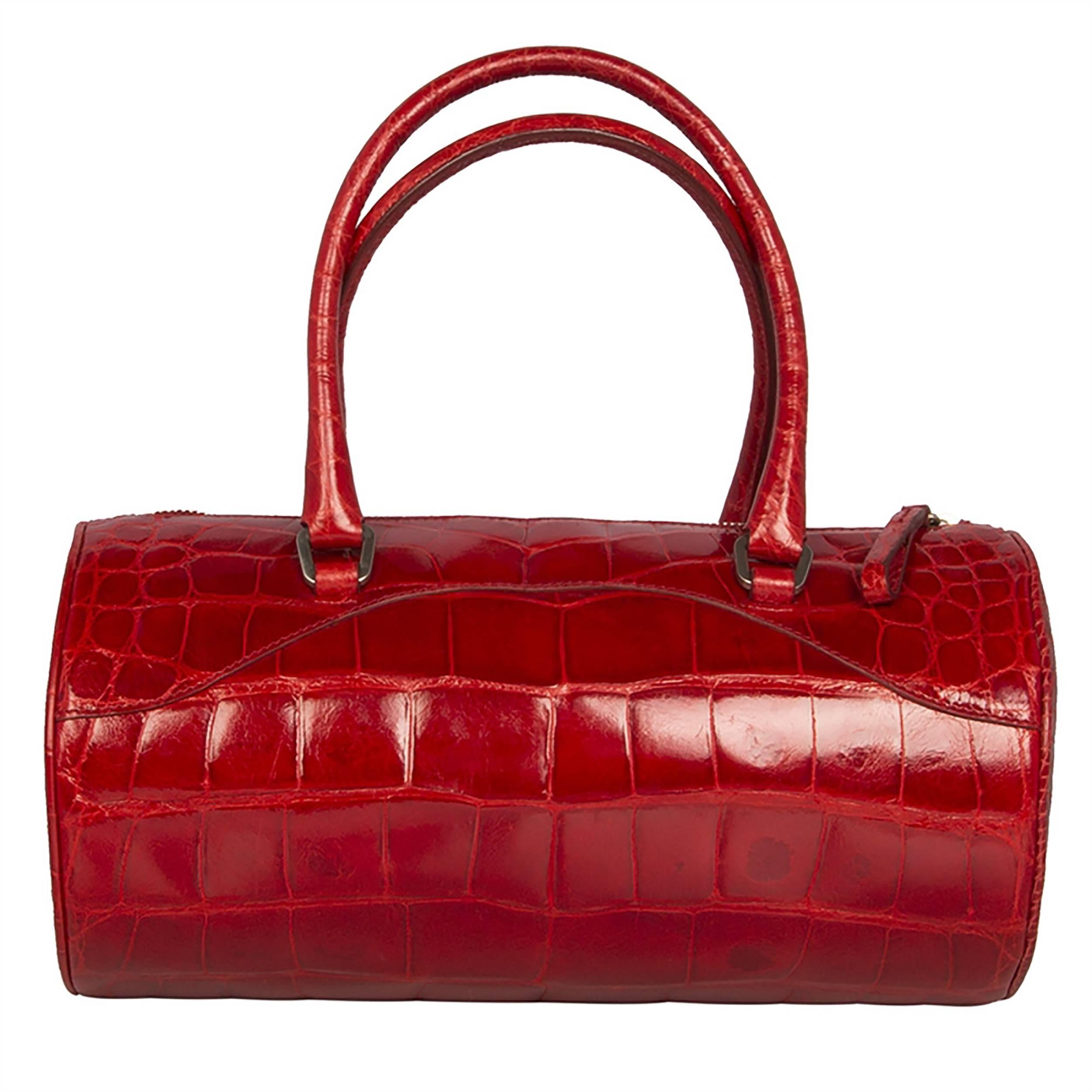 vintage red prada bag