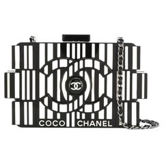 Chanel SS13 Boy Brick Lego Bag Black White Pearl Minaudière Unisex