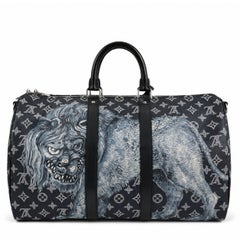 Louis Vuitton x Chapman Brothers Keepall 55 Bandouliere Lion Navy
