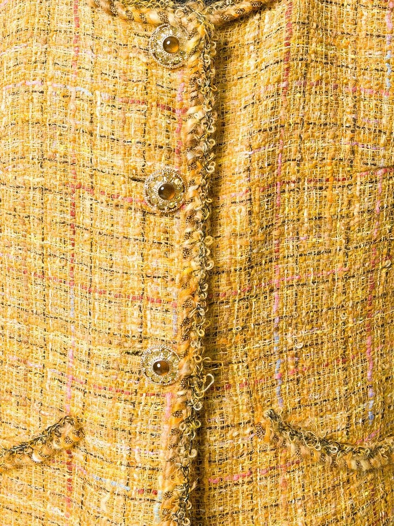 Vintage Chanel Crystal-Embellished Tweed Twinset at 1stdibs