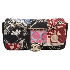 Chanel Quilted Patchwork Medium Flap Bag Multicolor Textile 2010s