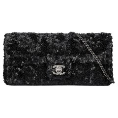 Chanel Sequin East West Flap Bag