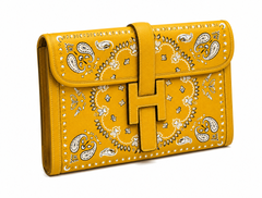 Hermès Customised Bandana Jige Elan PM Yellow