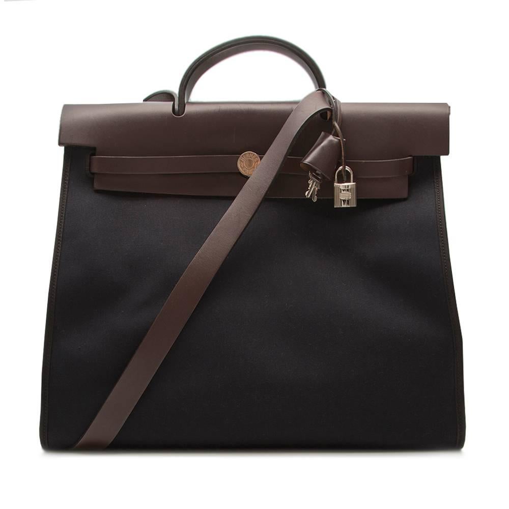 Women's or Men's Hermes Herbag Canvas Tote Bag