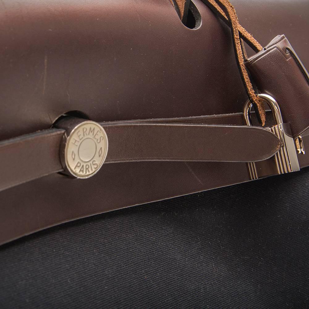 Hermes Herbag Canvas Tote Bag 1