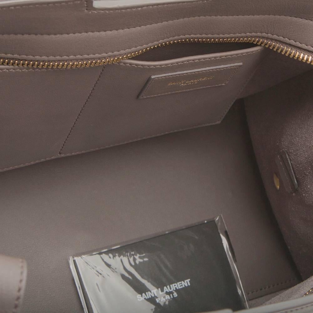 Yves Saint Laurent Grey Cabas Bag  2