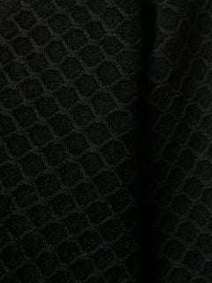 Alaia Black Chunky V Neck Jumper