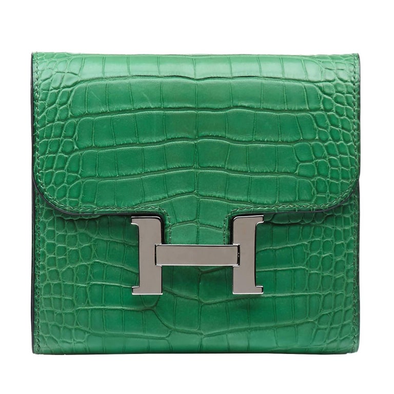 Hermes Cactus Green Matte Alligator Compact Constance Wallet at 1stDibs |  hermes alligator wallet, hermes constance cactus, hermes compact wallet