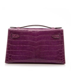 Hermes Niloticus Crocodile Kelly Pochette Bag