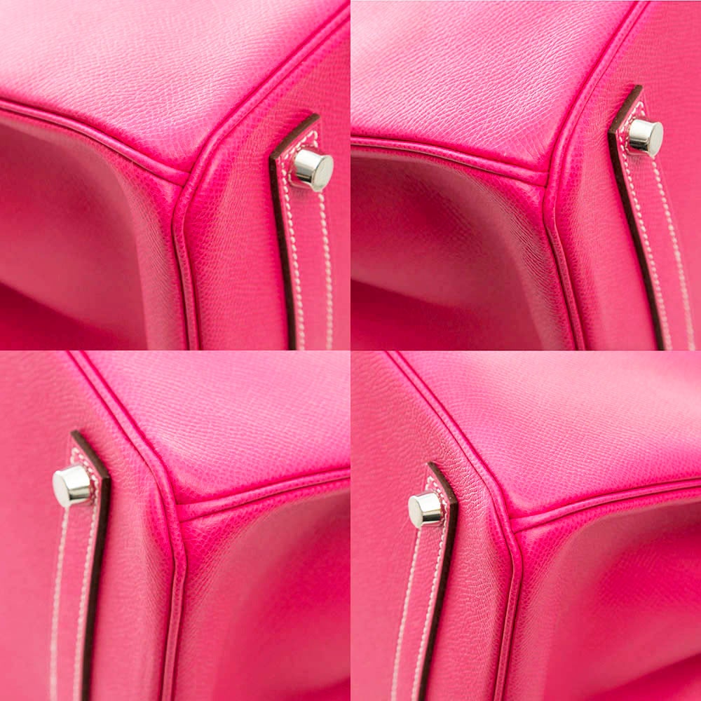 Hermès Rose Tyrien Pink Epsom Leather 35cm Birkin Bag 1