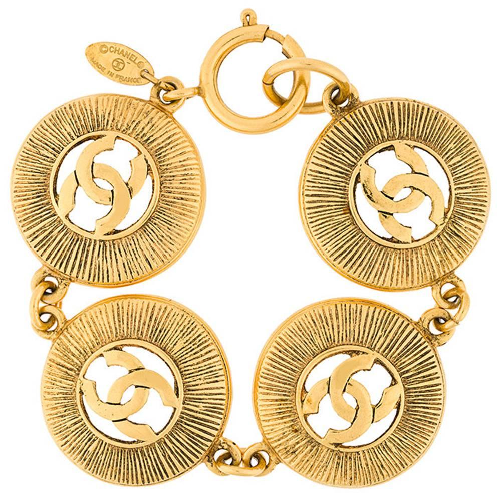 Chanel Logo Medallion Bracelet