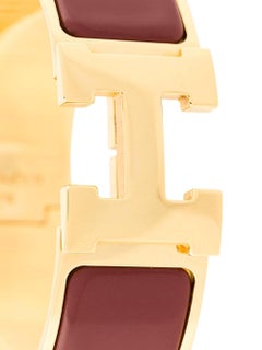 Hermes Vintage 'Clic Clac H' Red Bracelet