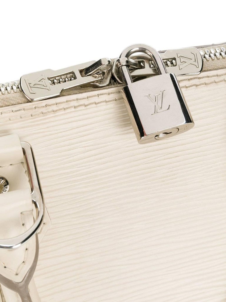 LOUIS VUITTON Mini Alma bag white epis leather ref.331805 - Joli Closet