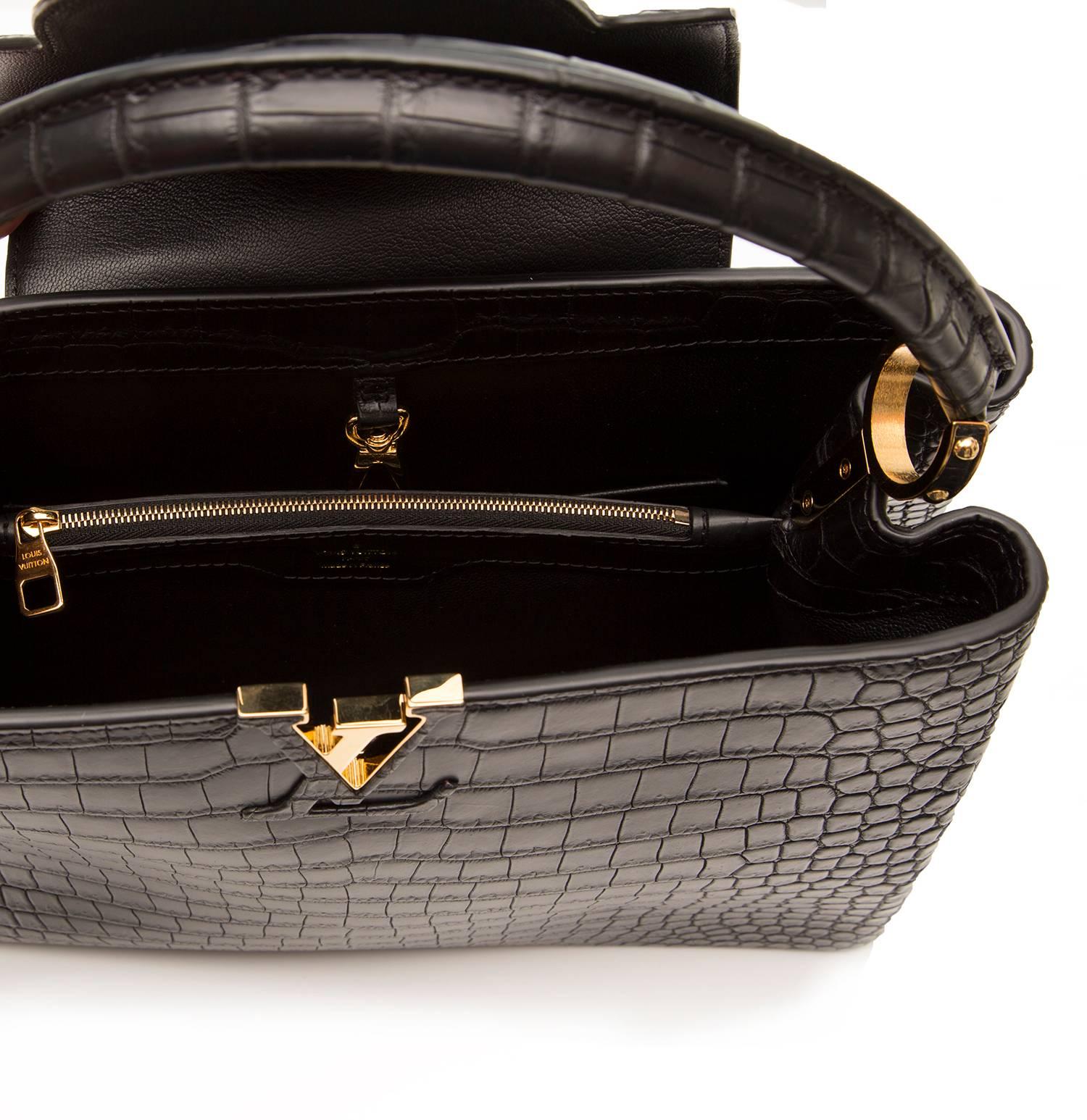 Louis Vuitton Matte Black Capucines Tote Bag 1