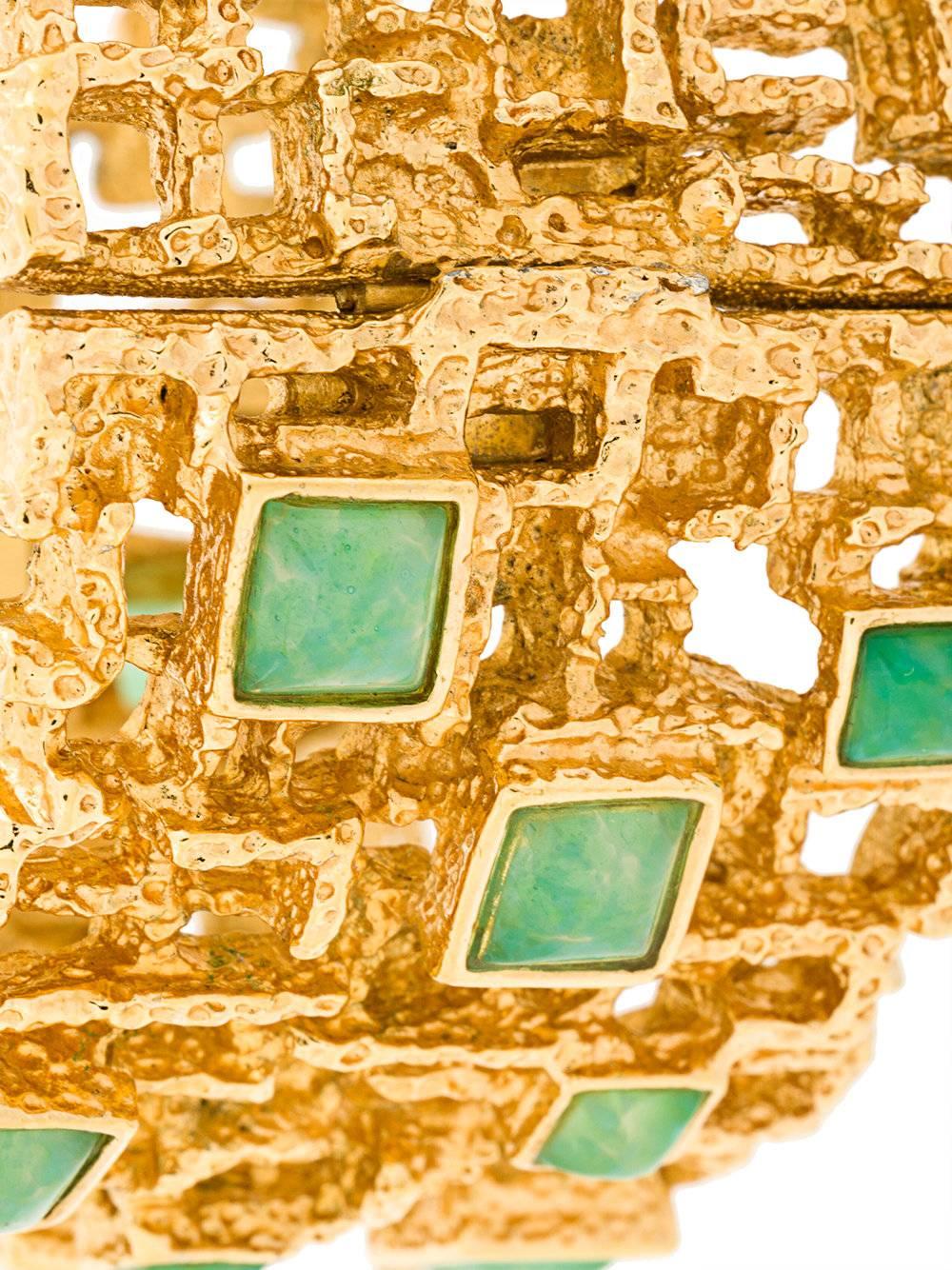 Vintage 1960's Panetta Green Bracelet In Excellent Condition In London, GB