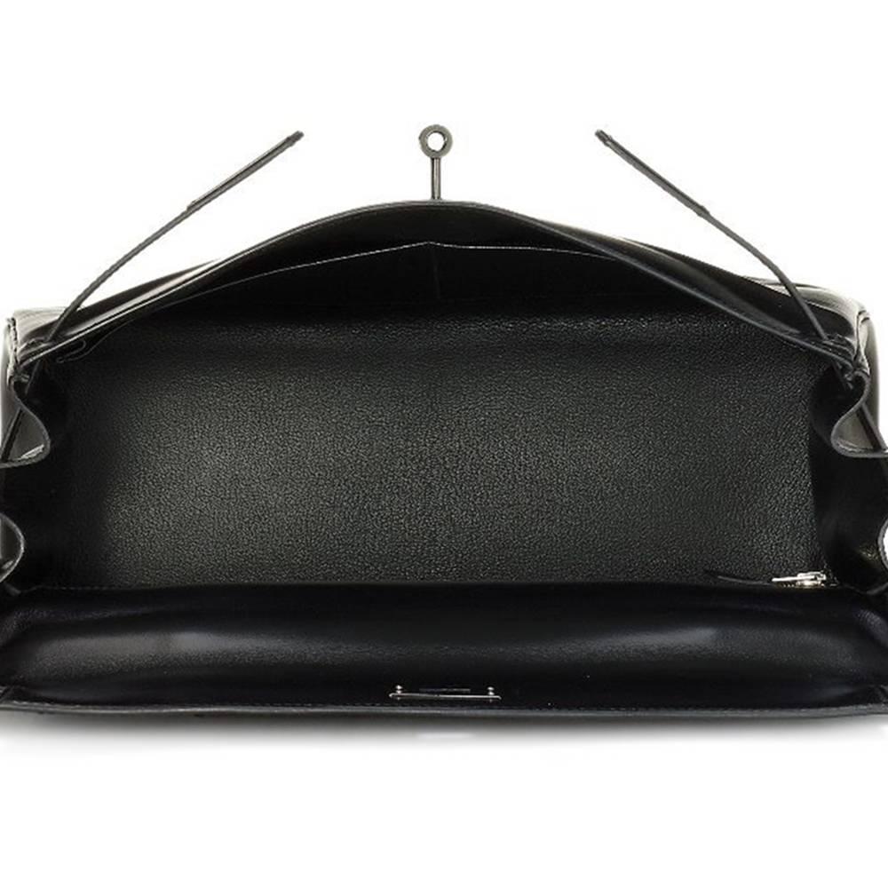 Hermes Limited Edition So Black 35cm Kelly Bag 2