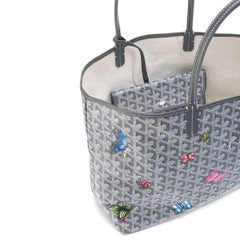 Goyard Customized Grey 'Butterflies' Monogram St Louis PM Bag