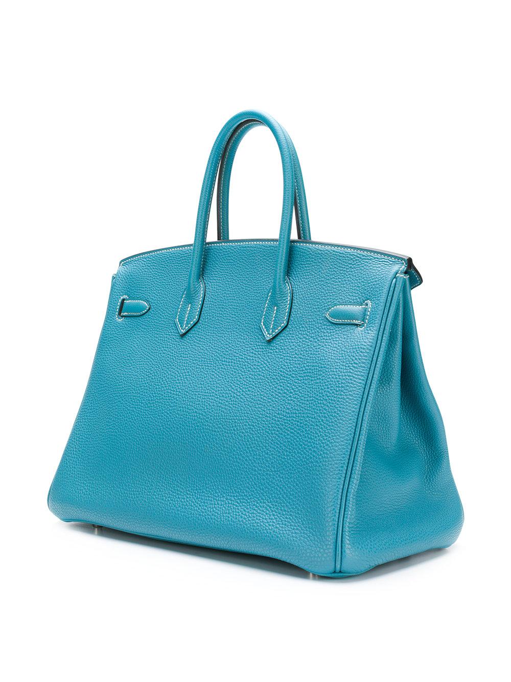Hermès Blue Jean 35cm Birkin Bag at 1stDibs | blue birkin bag, blue ...