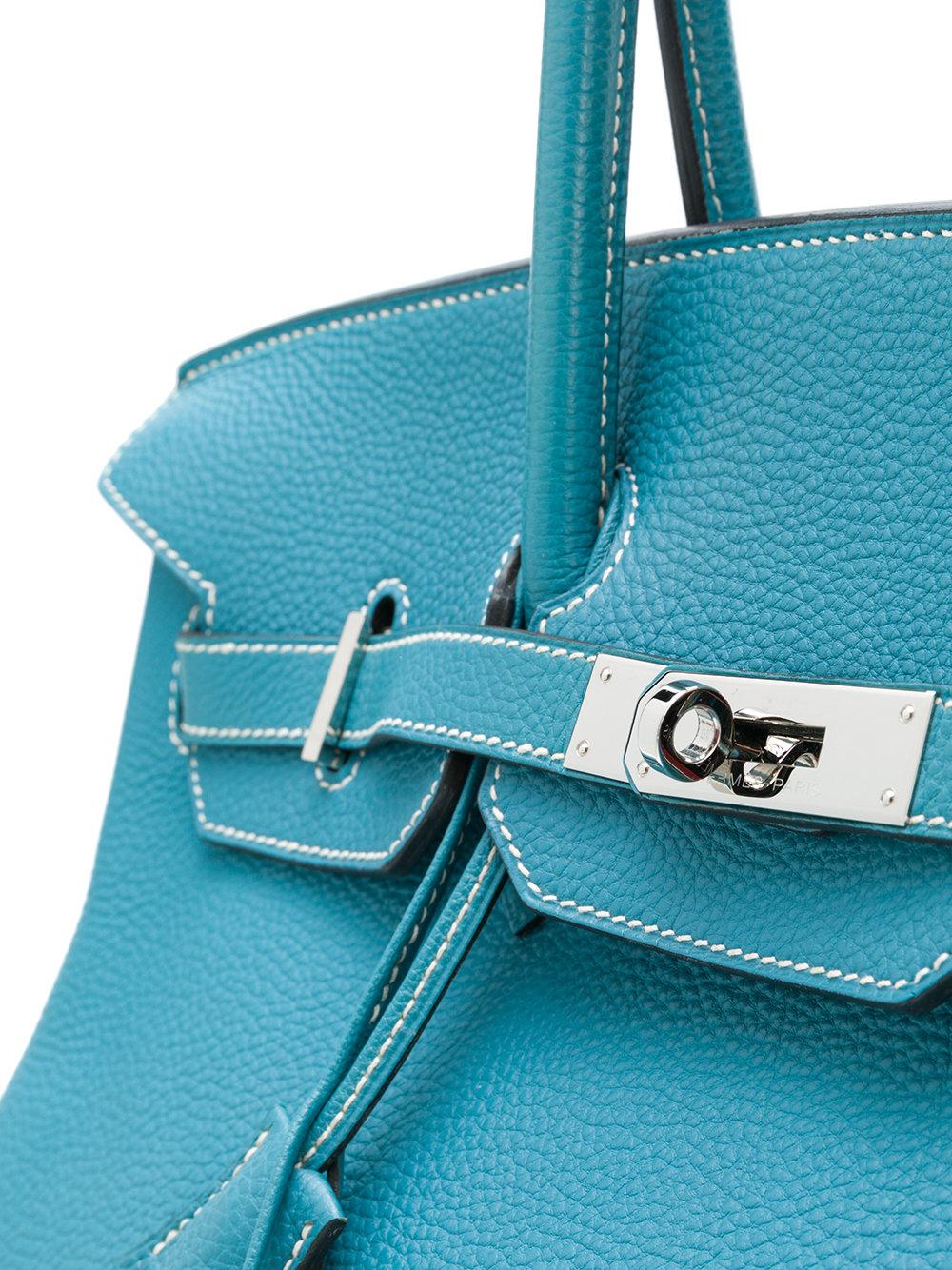 blue birkin bag