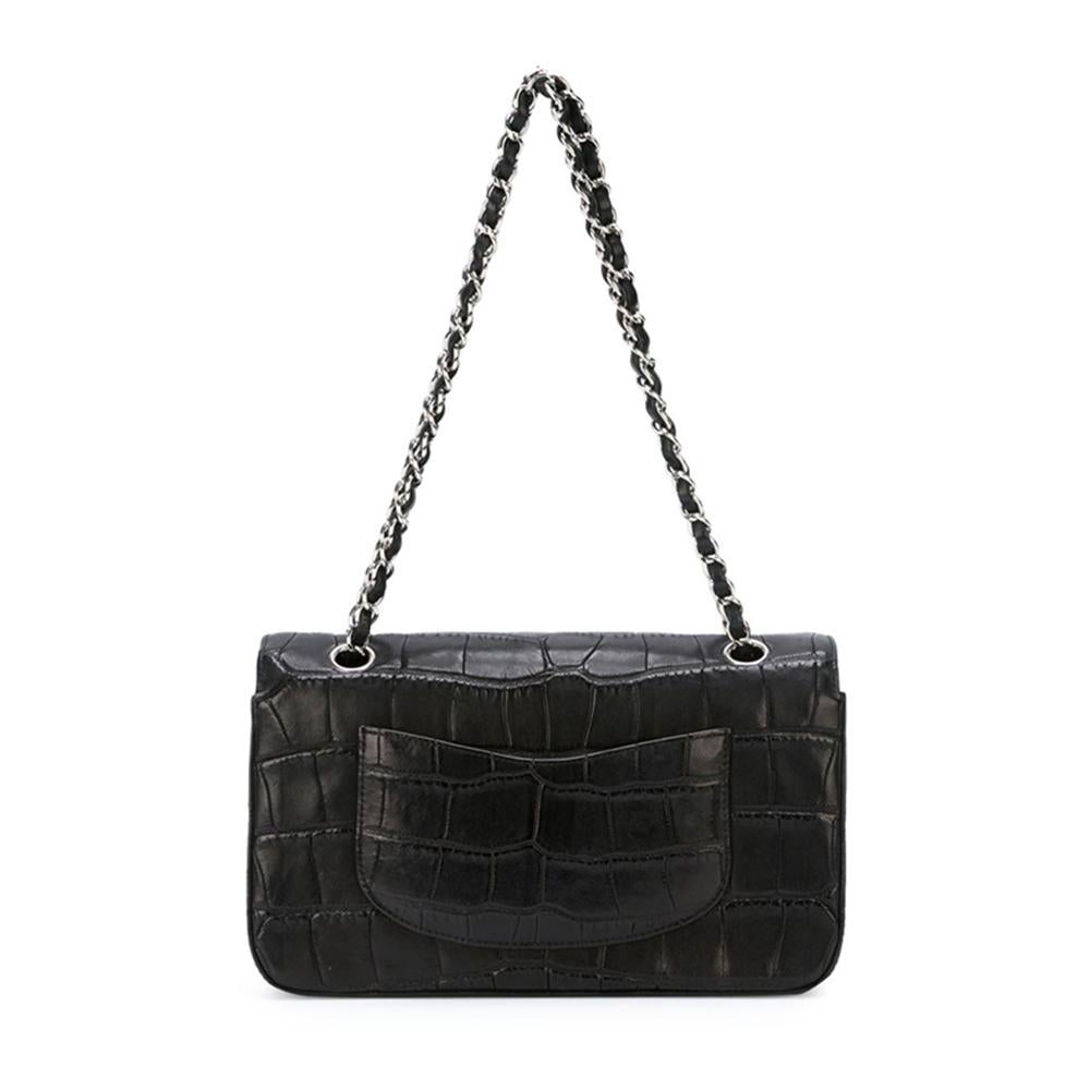 Women's Chanel Black Crocodile 2.55 Shoulder Bag