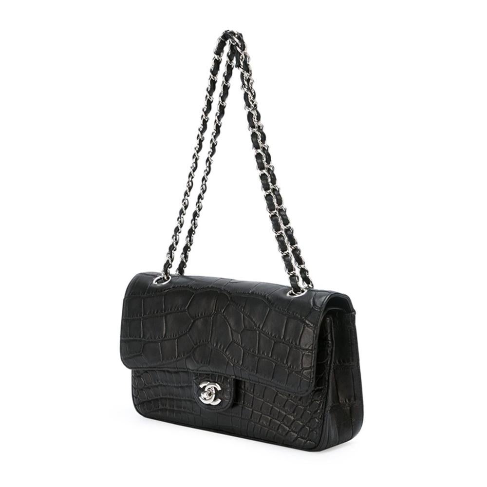Chanel Black Crocodile 2.55 Shoulder Bag 1