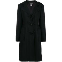 Chanel Black Hooded Coat 