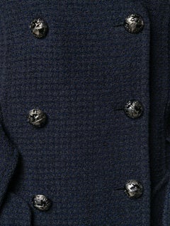 Chanel Navy Double-breasted Coat