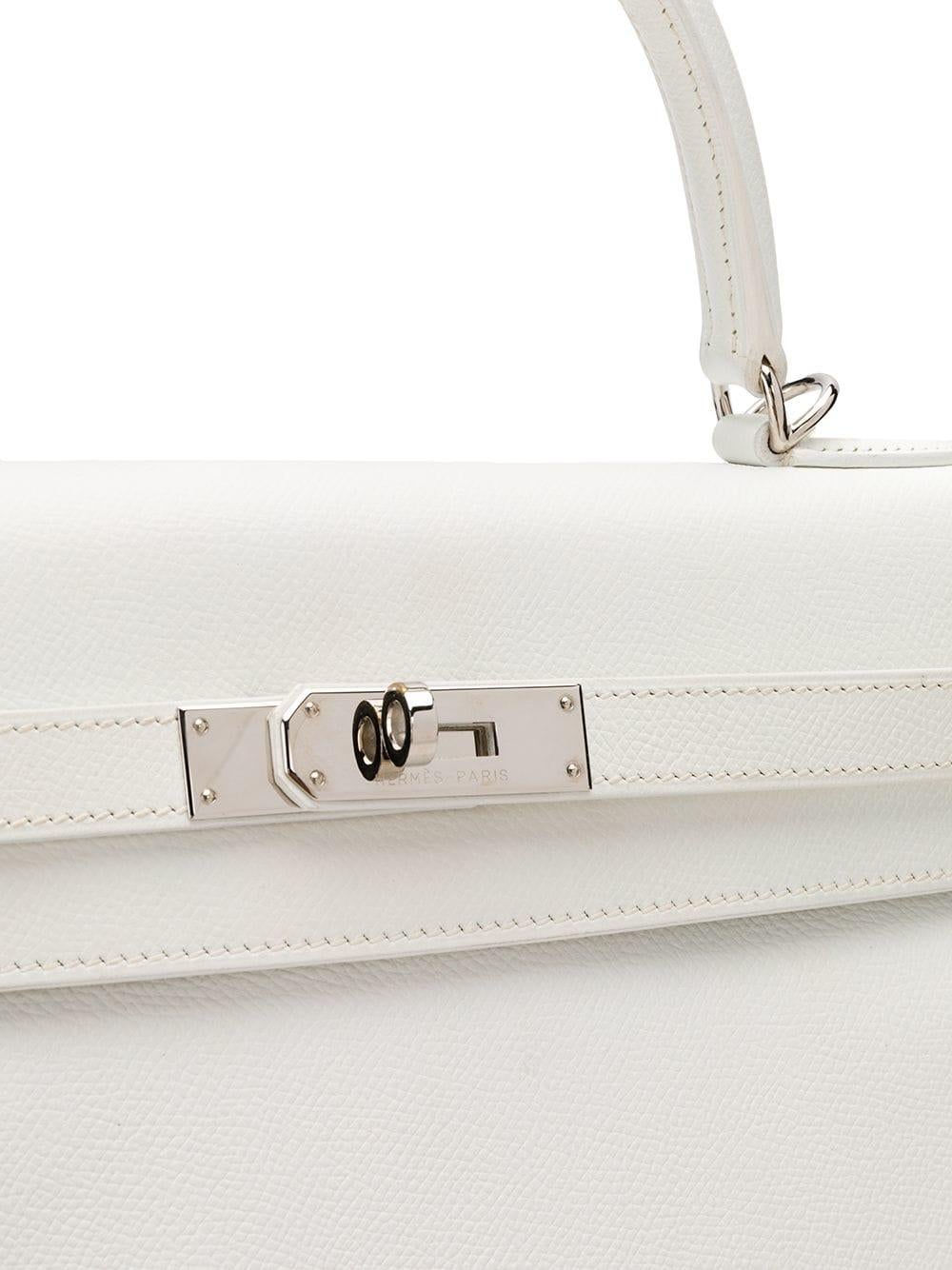Gray Hermès Limited Edition Bi-colour 35cm Kelly Bag