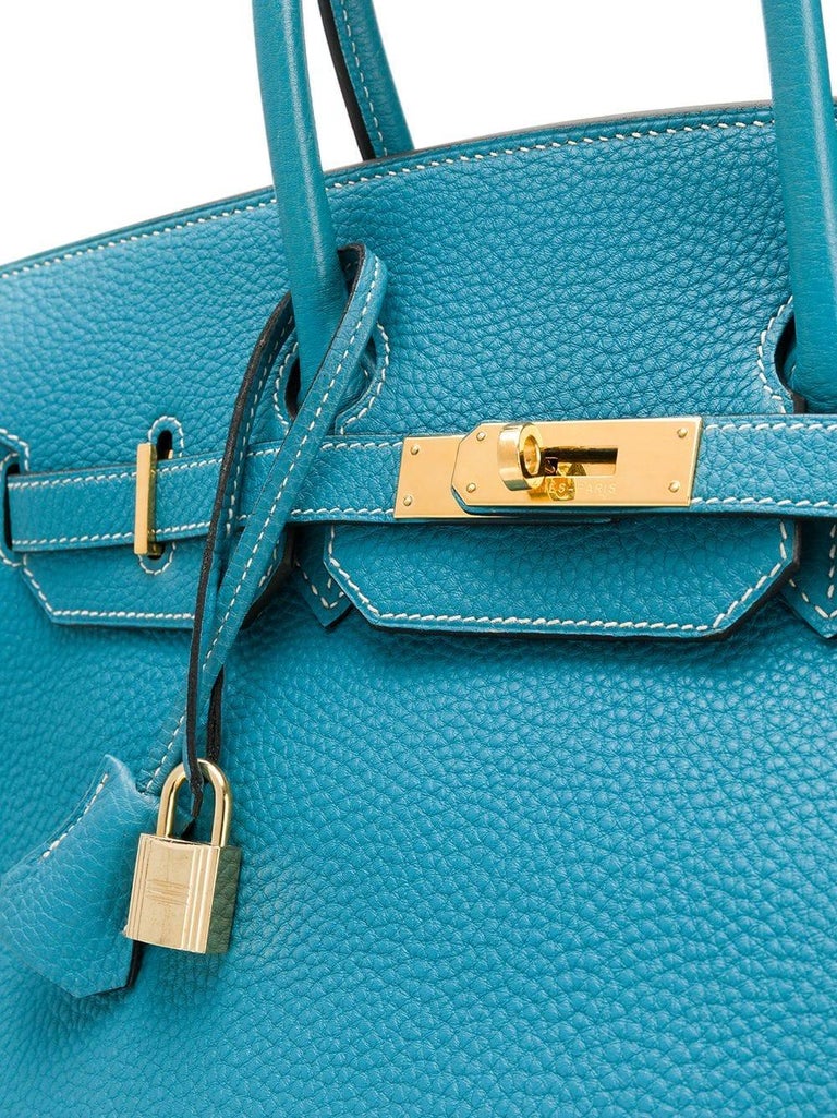 Hermès Blue Jean 35cm Birkin bag at 1stDibs