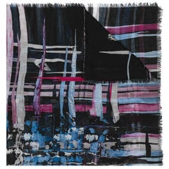 Chanel Abstract Print Cashmere Scarf