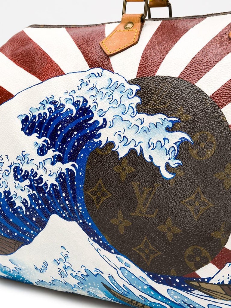 Customised Louis Vuitton &#39;Japanese Wave&#39; Keepall Bag For Sale at 1stdibs