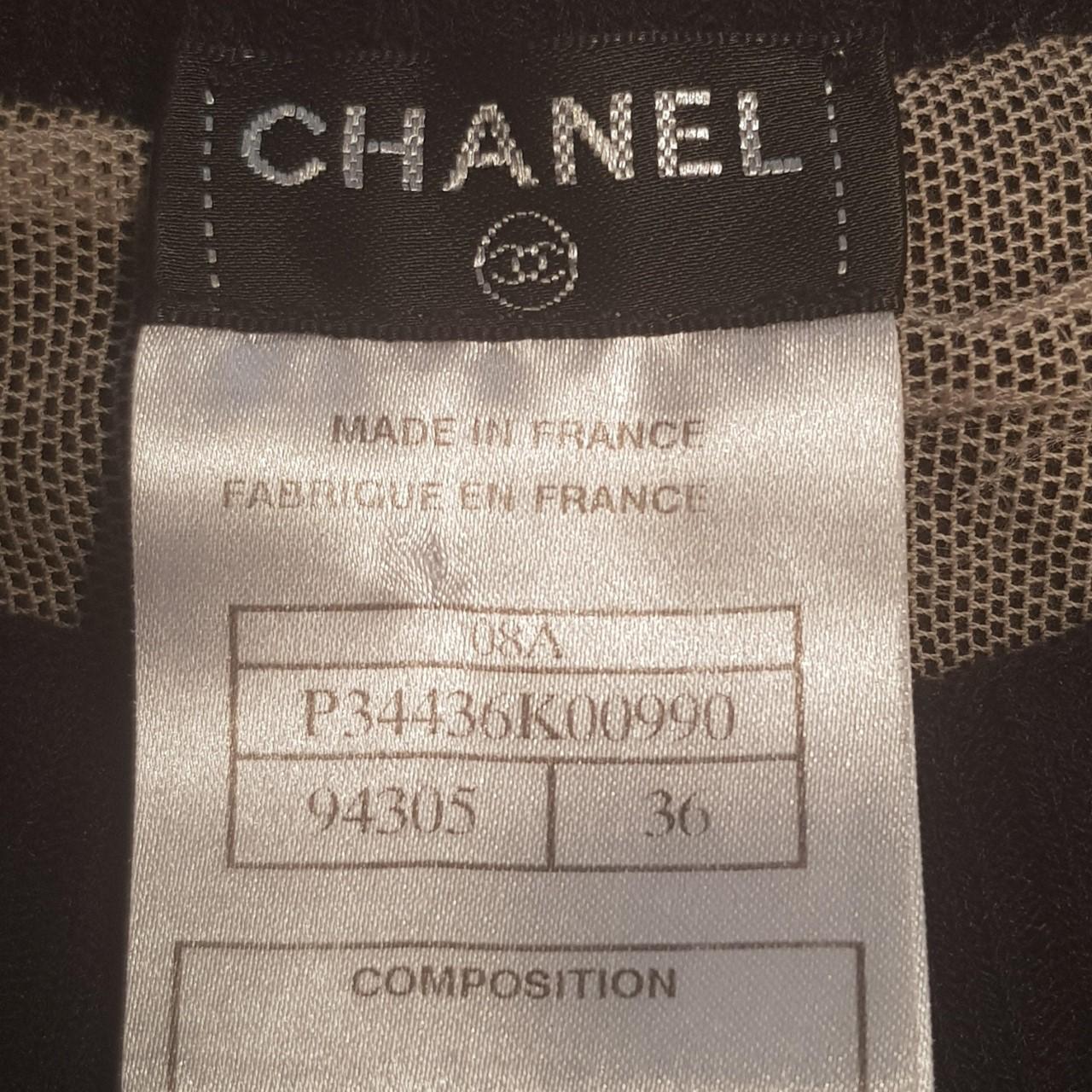 Black Chanel Semi-Sheer Knit Dress