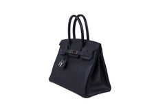 Hermès Black Epsom Leather Birkin 30 Handbag Palladium Hardware