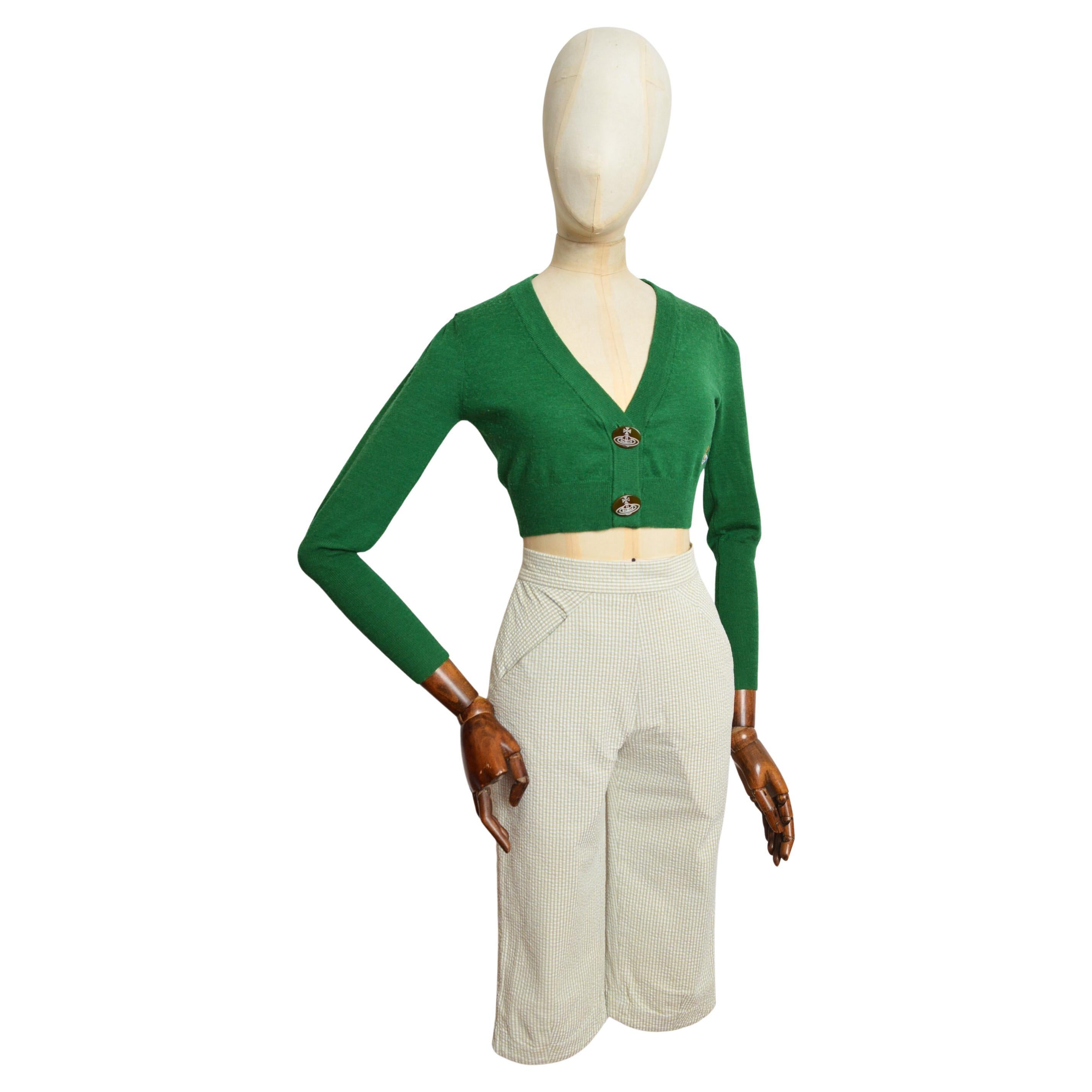 Pantalon capri à taille haute Vivienne Westwood des années 1990