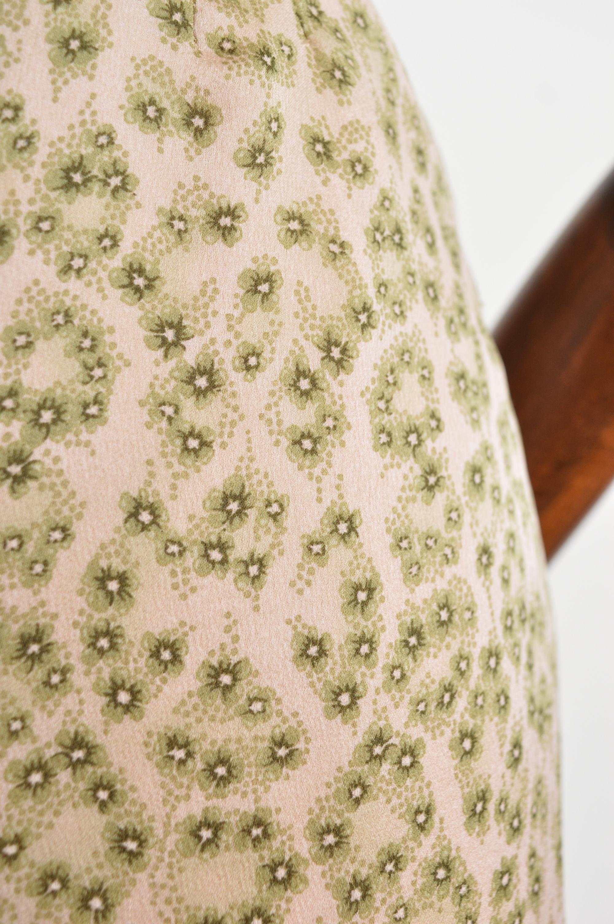 1990 - CHLOÉ by Stella McCartney - Robe à volants en soie à fleurs et imprimé léopard en vente 4