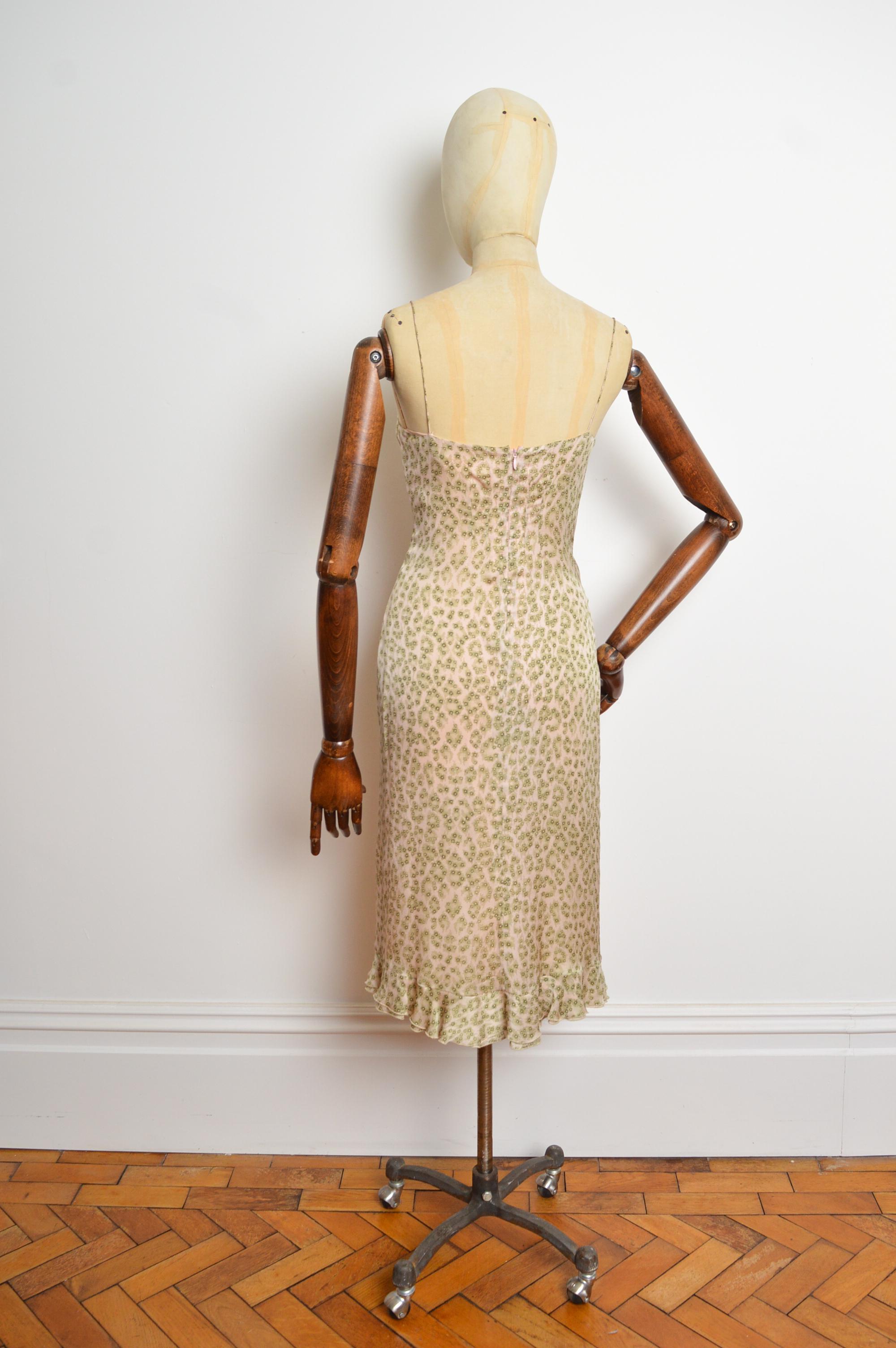 1990 - CHLOÉ by Stella McCartney - Robe à volants en soie à fleurs et imprimé léopard en vente 7
