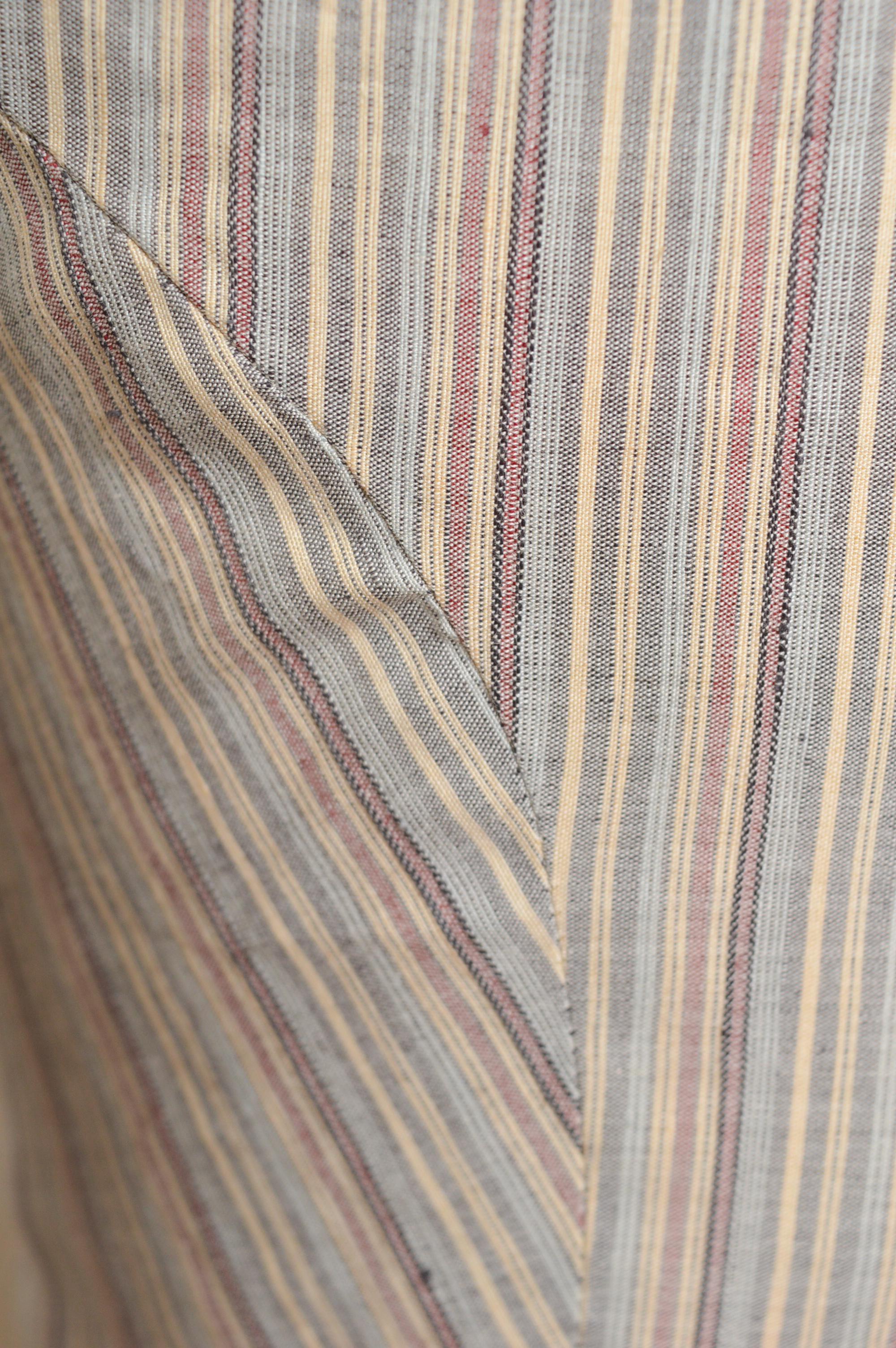 1990 Vivienne Westwood Pin Striped Cropped Fitted Giacca a righe in lino in vendita 5