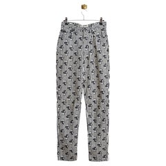 1990's ICEBERG Felix die Hauskatze Cartoon Print Jeans - Nadelstreifenhosen