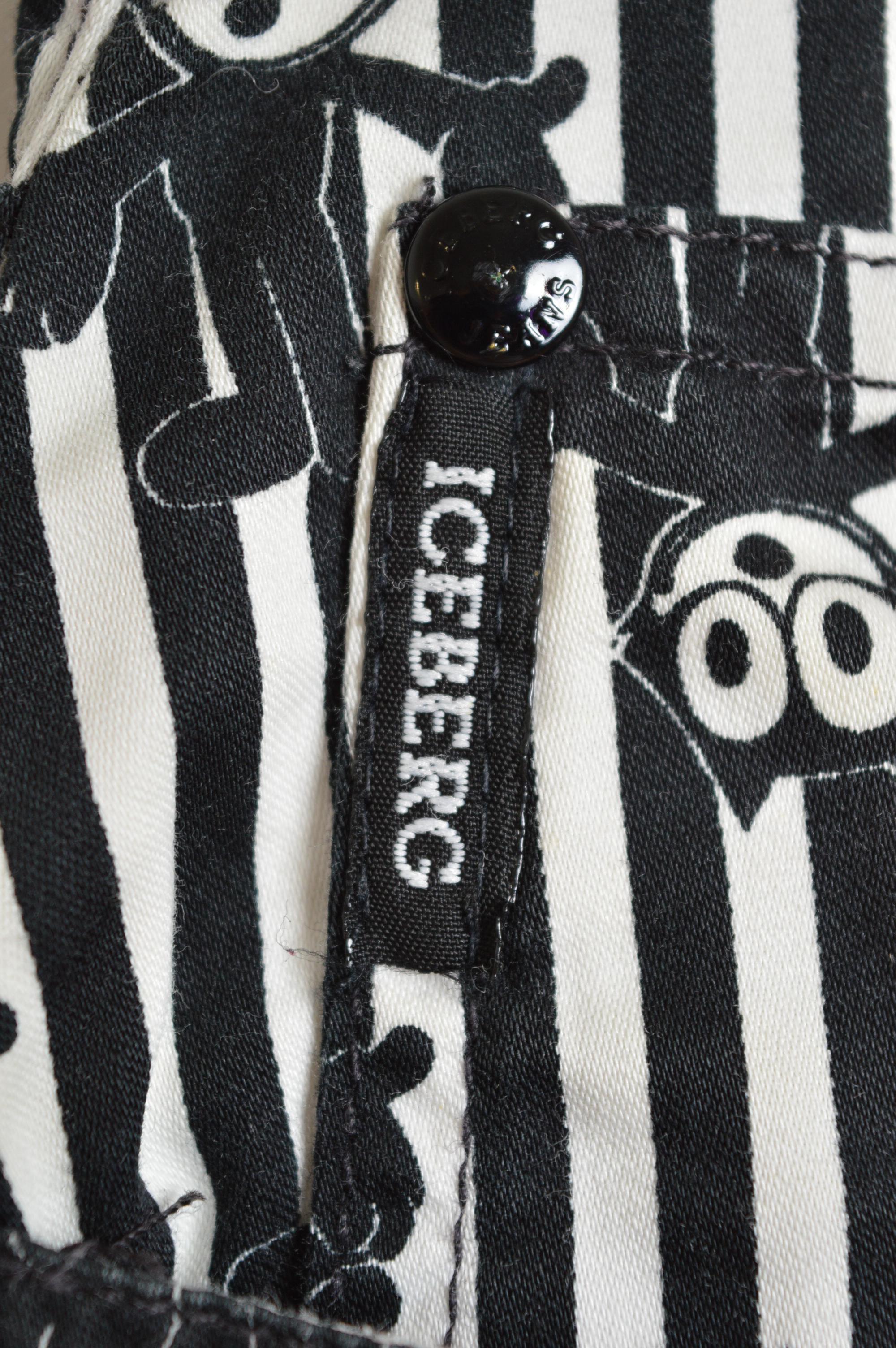 1990's Felix the House Cat Cartoon Print Jeans - Pinstriped Pants Bon état - En vente à Sheffield, GB