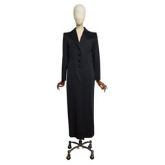 S/S 1997 Yves Saint Laurent Long Black Floor Length Maxi Jacket - Evening Coat