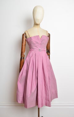 Spring / Summer 2004 Pink John Galliano Silk Jacquard Cocktail Vintage Dress
