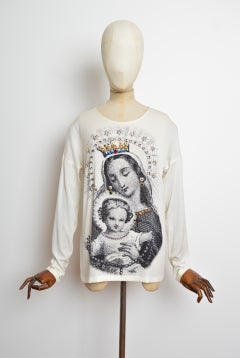 F/W 2013 Dolce & Gabbana Religious Madonna & Child Embellished Top - Blouse